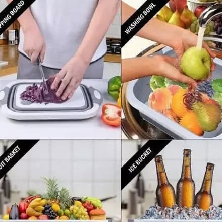 Multifunction Collapsible cutting board