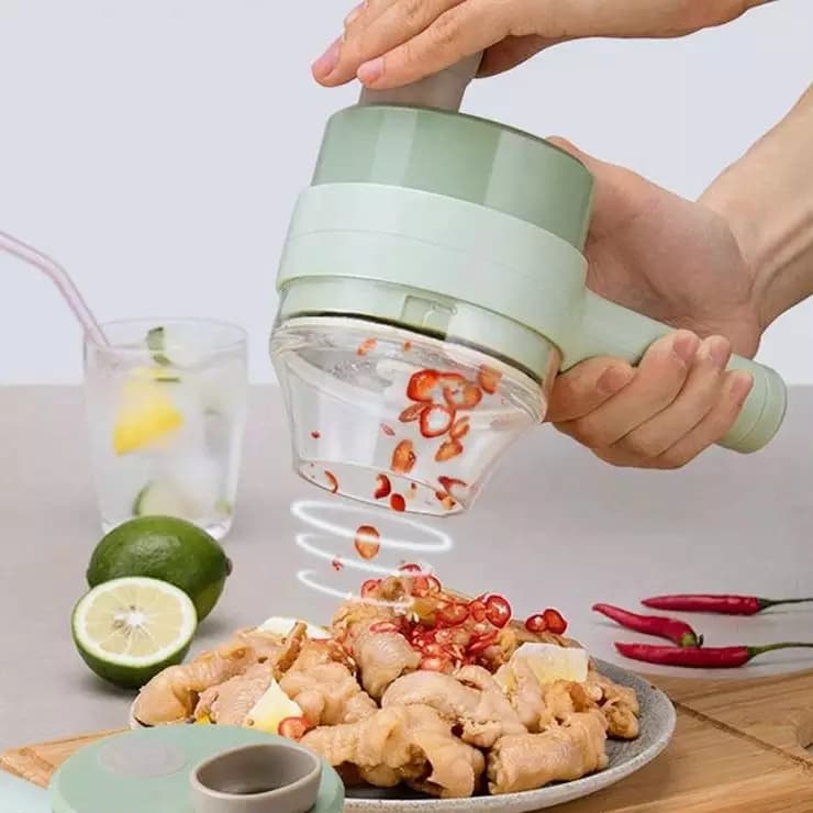 4 in 1 Electric Handheld Food Chopper