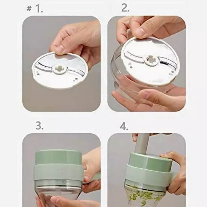 4 in 1 Electric Handheld Food Chopper